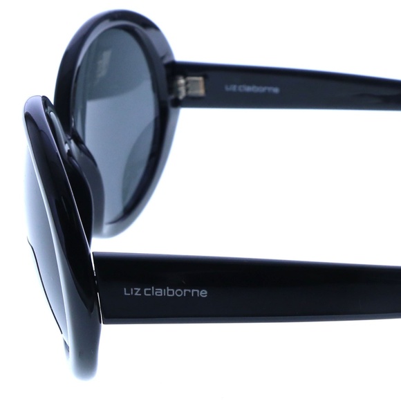 Liz Claiborne  Black Designer Oversize Sunglasses - Picture 3 of 6